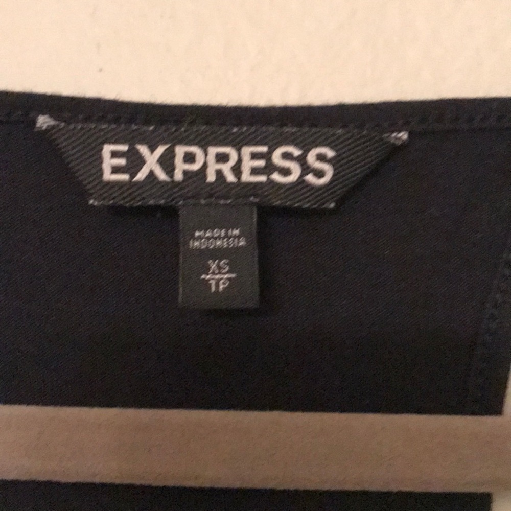 Express Black Razorback Dress - Picture 2 of 4